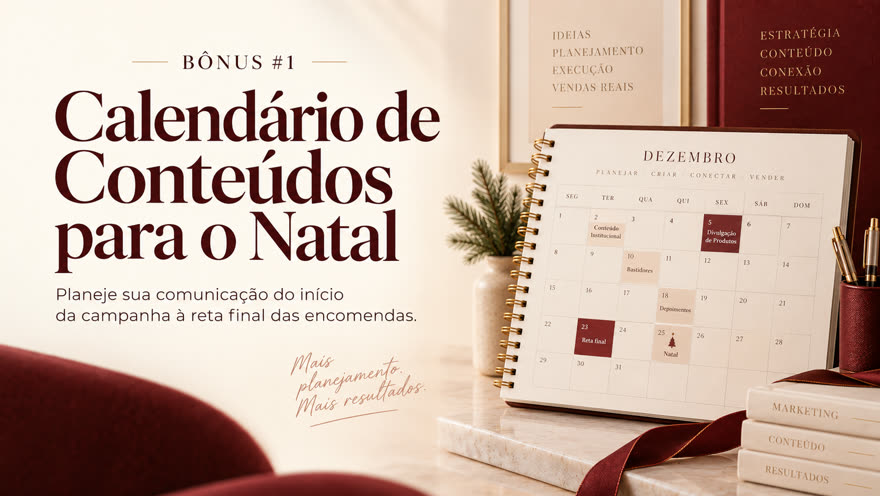 Calendário de Conteúdos para o Natal